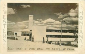 Camas Hot Springs Montana Mineral Bath Bldg Resort Studios 1956 Postcard 4051