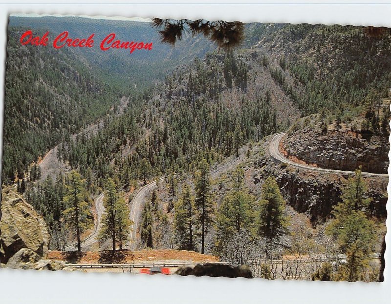 Postcard Switchback Road, Oak Creek Canyon, Arizona