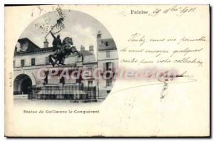 Postcard Ancient Cliff Statue William the Conqueror