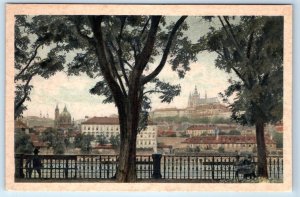 PRAGUE Hradčany s Alšova nábřeží CZECH REPUBLIC Postcard