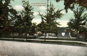 1908 Fort Wayne Indiana IN Old Fort Place Vintage Postcard 