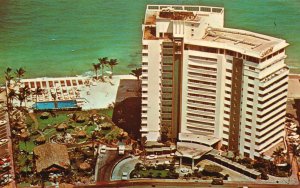 Miami Beach FL-Florida, The Saxony Hotel Most Complete Resort, Vintage Postcard