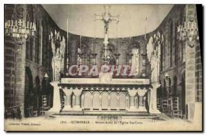 Postcard Old Quimperle Altar of The Holy Cross Church