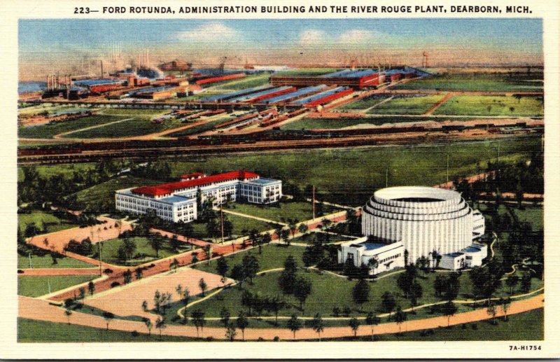 Michigan Dearborn Ford Rotunda Administration Building & The River Rouge Plan...