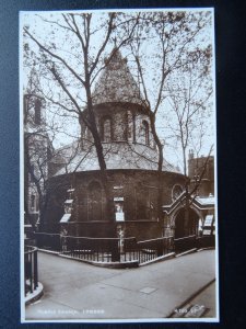 London TEMPLE CHURCH The Knights Templar - Old RP Postcard by Walter Scott