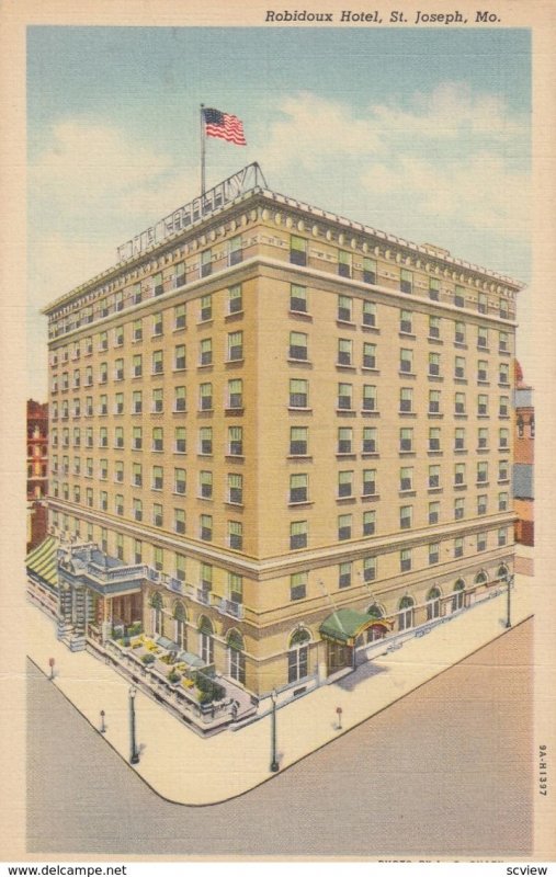 ST JOSEPH, Robidoux Hotel, Missouri, 30-40s