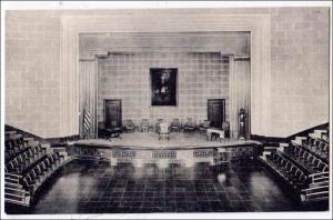 VA - Alexandria. Stage of Auditorium, Geo Washington Masonic Nat Mem