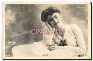 Postcard Old Woman French Theater Pierat