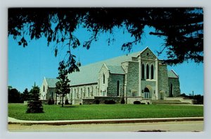 Berrien Springs MI-Michigan Emmanuel Missionary College Church, Chrome Postcard