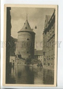 437434 Latvia Riga View of the Powder Tower CAR Vintage postcard