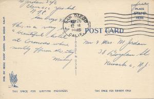 Hotel Del Coronado, Coronado, California, Early Postcard, Used in 1946