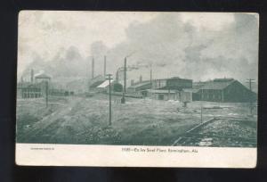 BIRMINGHAM ALABAMA ENSLEY STEEL PLANT FACTORY CRENSHAW POSTCARD KIRKSY MISS.