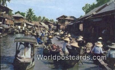 Floating Market Dhonburi Thailand Unused 