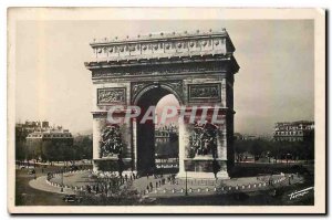 Old Postcard Paris Arc de Triomphe Etoile