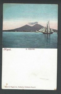 Ca 1896 Naples Italy Mt Vesuvius Mint UDB