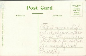 Vtg 1910s High School New Bedford Massachusetts MA Postcard