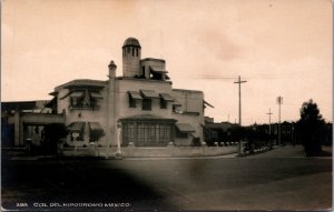 Mexico Col Del Hipodromo Mexico Vintage RPPC C036