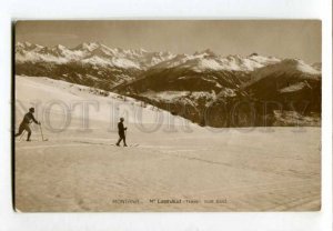 401285 USA MONTANA Hall Lachaud mt ski Vintage photo postcard