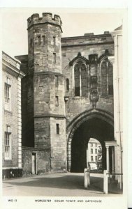 Worcestershire Postcard - Edgar Tower and Gatehouse, Worcester - RP - Ref TZ2060