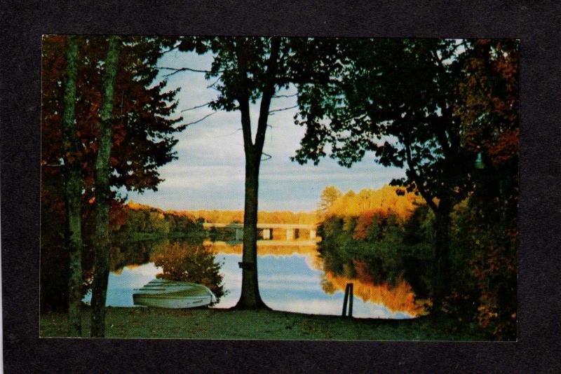 ME Seboeis Stream Campground Camp Ground Camping Howland Maine Postcard