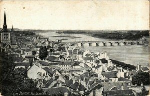 CPA SAUMUR Vue Générale riviere pont (984799)