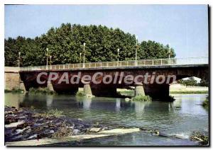 Postcard Modern Aire Sur Adour Bridge
