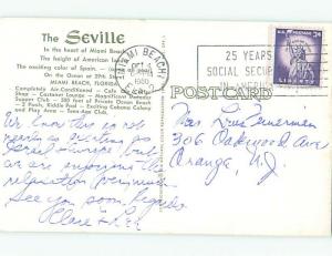 Pre-1980 SEVILLE HOTEL Miami Beach Florida FL W5708