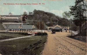 Chester West Virginia Rock Springs Park Entrance Antique Postcard K59954