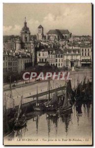 La Rochelle Old Postcard View from the Tour St Nicolas