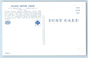 Wilson North Carolina NC Postcard Village Motor Lodge Inn Motel Swimming Pool