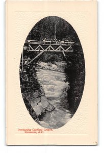 Vancouver British Columbia Canada Postcard 1907-15 Capilano Canyon Bridge