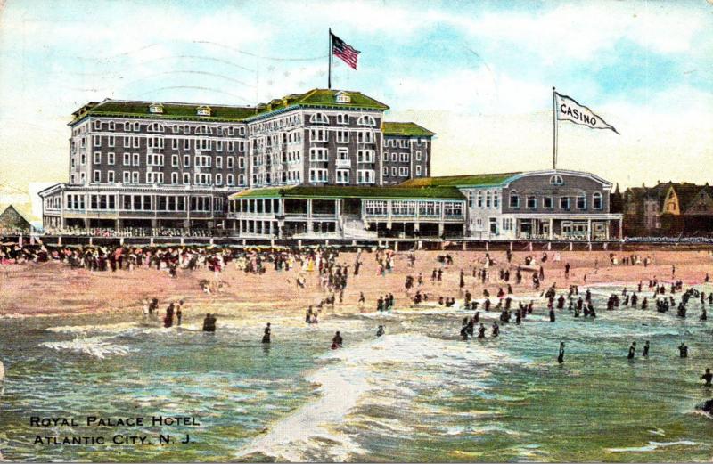 New Jersey Atlantic City Royal Palace Hotel 1915