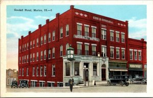 Postcard Goodall Hotel in Marion, Illinois