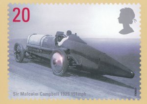 Malcolm Campbell Motor Racing Speed Champion Postcard