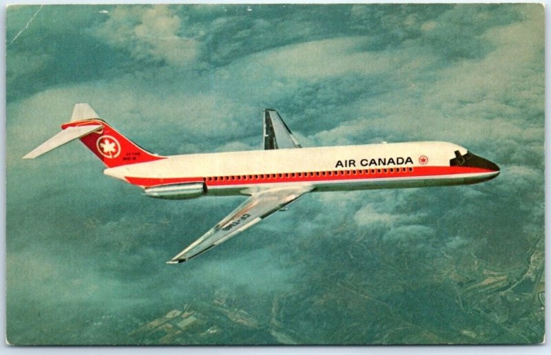 Postcard - Coast to Coast In Canada by Douglas DC-9 - Canada