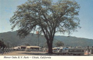 Ukiah California Manor Oaks RV Park Vintage Postcard AA34761