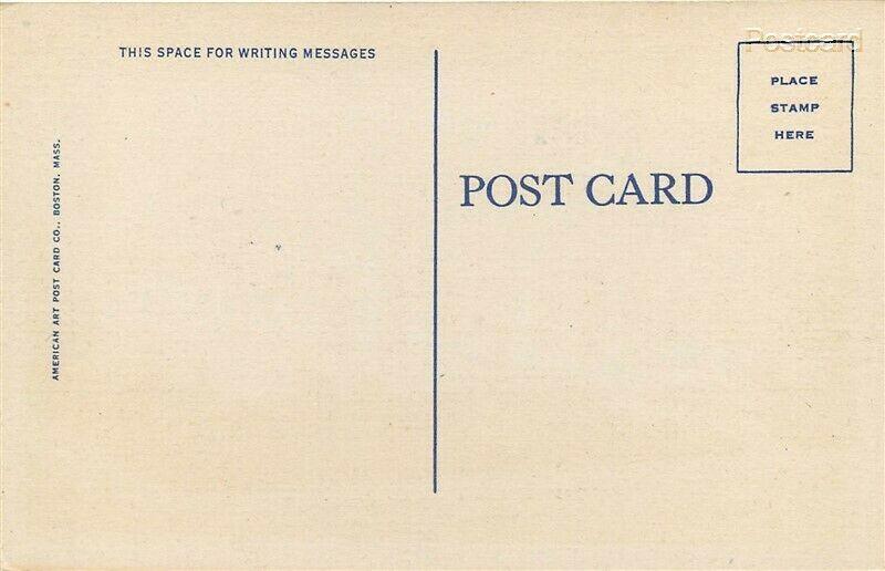 MA, Fall River, Massachusetts, Post Office, American Art No. E-6846