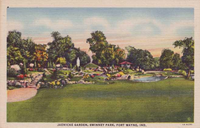 Jaenicke Garden at Swinney Park - Fort Wayne IN, Indiana - Linen