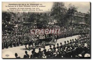 Old Postcard Funerals HM Edward VII The carriage of Queen Alexandra following...