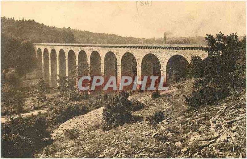 Old Postcard Fontaine de Vaucluse Aqueduct Gallas