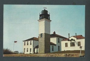 1971 Post Card Rhode Island Oldest Lighthouse There Originally Built In 1749