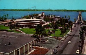 Florida Bradenton Aerial View Showing Chamber Of Commerce Municipal Auditoriu...