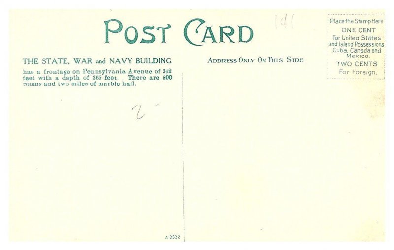 Washington D.C. , State, War & Navy Departments