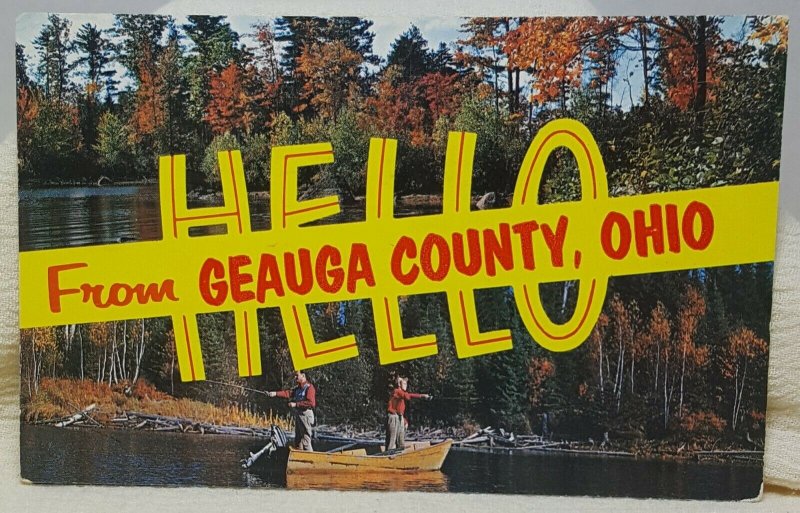 Geauga County Ohio Vintage Postcard 