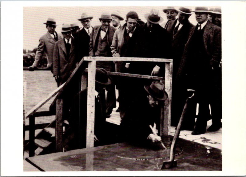 Thomas Edison & Henry Ford Edicating Edison Institute Greenfield Village 1928