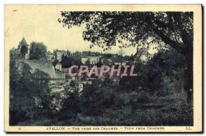 Old Postcard Avallon Vue Prize Des Chaumes