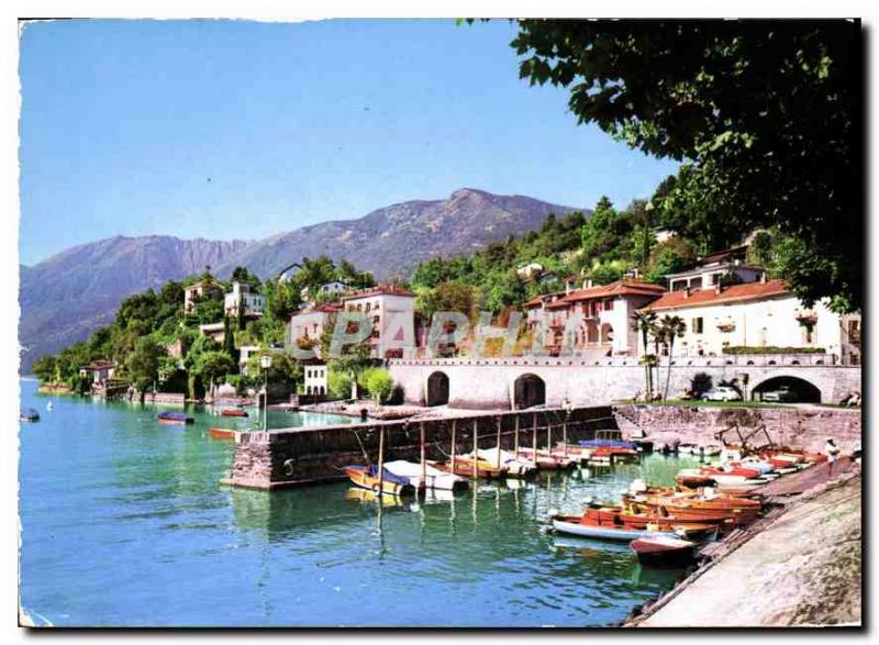 Modern Postcard Ascona Lago Maggiore Canton Ticino Panorama