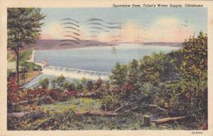 Spavinaw Dam - Tulsa's Water Supply - Oklahoma - pm 1947 - Linen