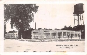Pittsfield Illinois Brown Shoe Factory Real Photo Vintage Postcard AA79739