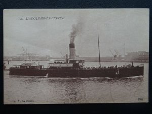 Shipping French Steam Ferry L'ADOLPHE-LEPRINCE Le Harve - Old Postcard